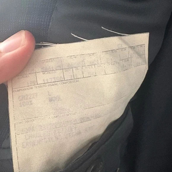 Ermenegildo Zegna Navy Double-Breasted Blazer